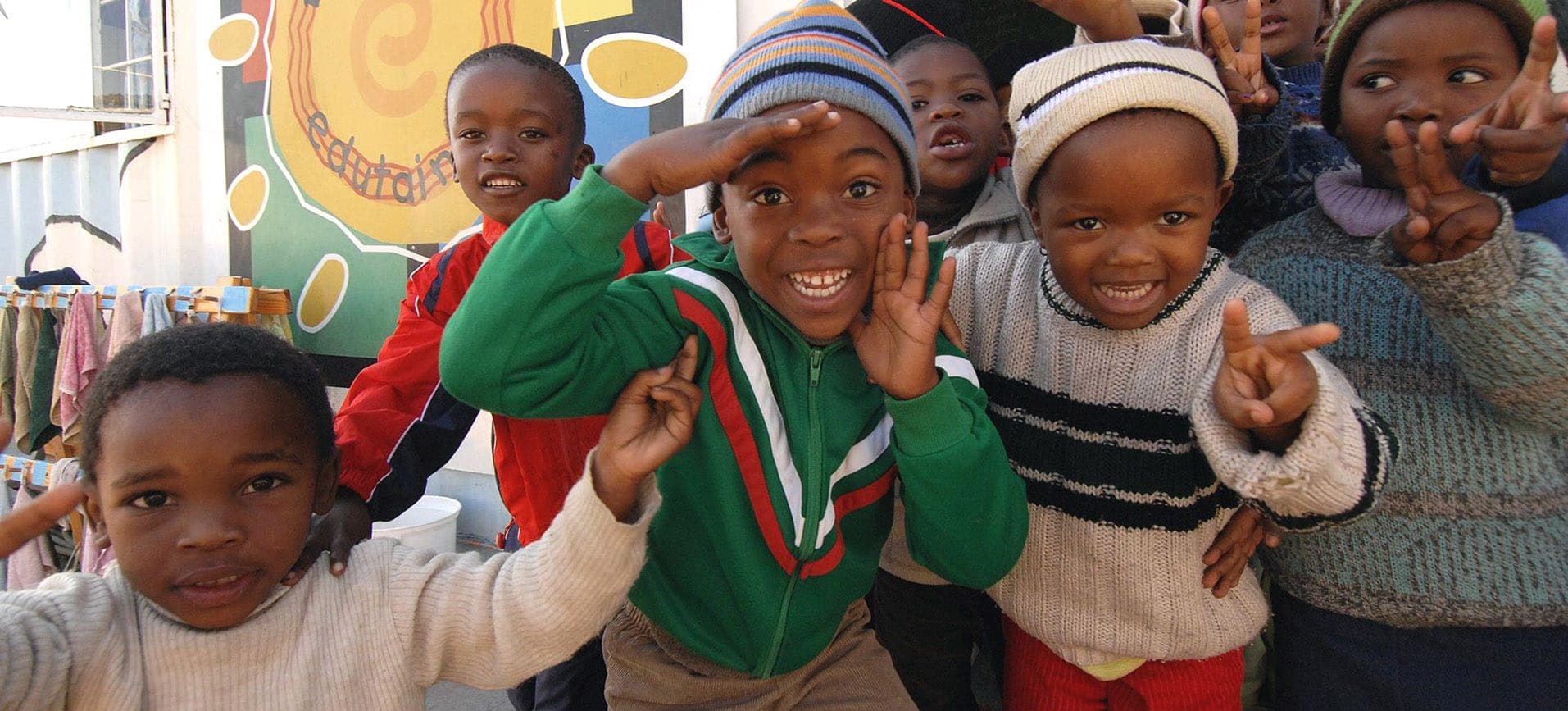Schoolchildren in a community bordering Manyeleti Nature Reserve