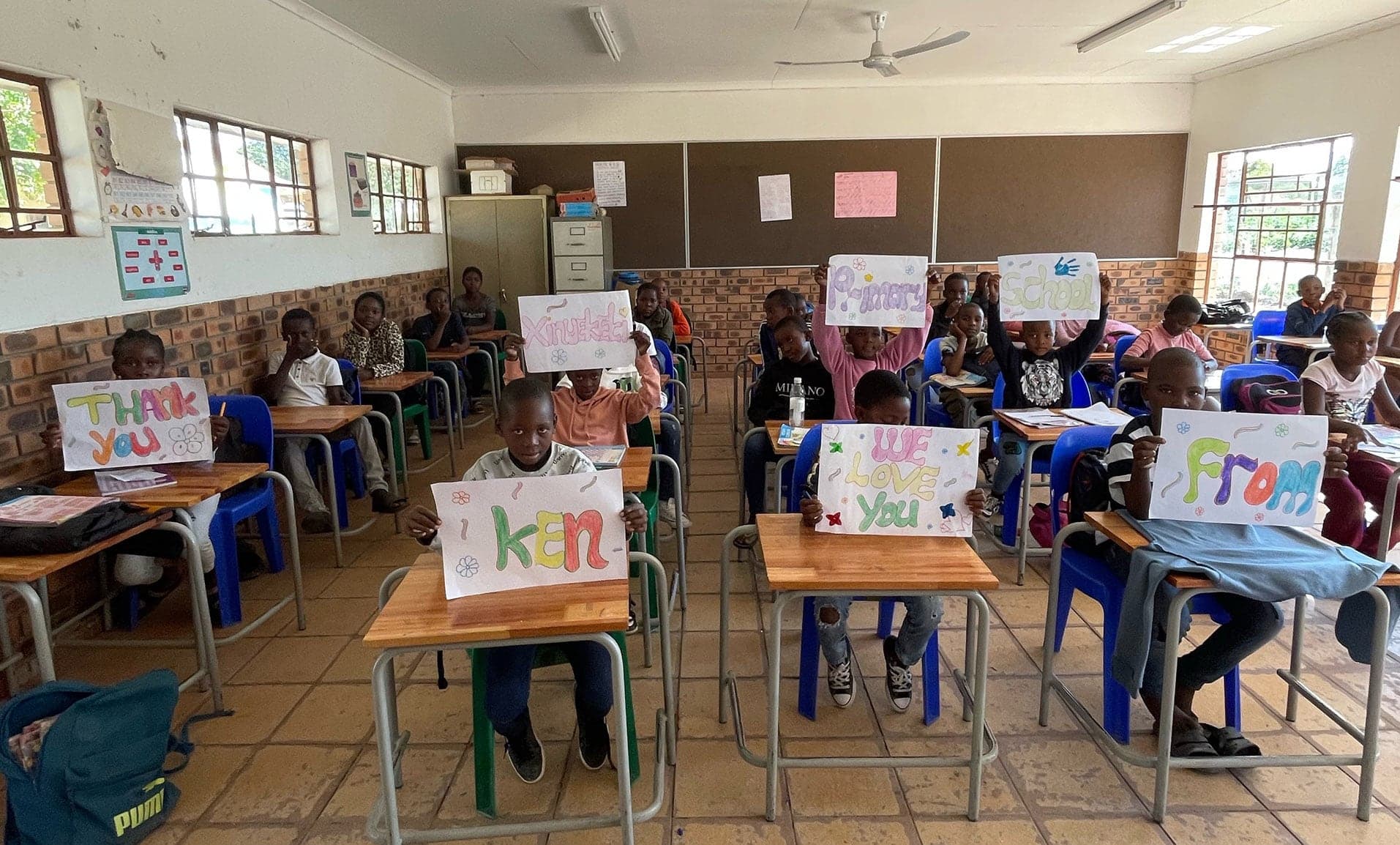 Pupils in a classroom supported by the Thorndale programme
