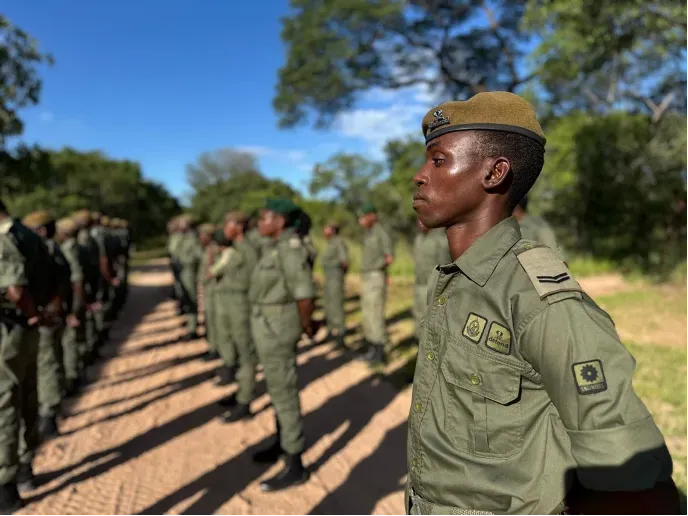 Rangers on patrol in the Zambezi Valley